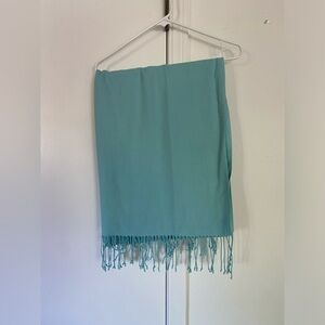 Pretty turquoise / aqua scarf / shawl!